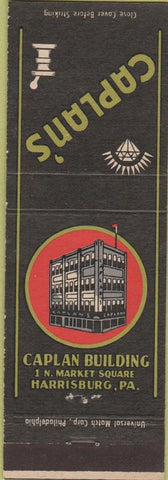 Matchbook Cover - Caplan's Harrisburg PA