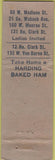 Matchbook Cover - Harding's Chicago IL Sandwiches Ohio Match long WORN