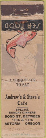 Matchbook Cover - Downtown oil gas Sioux City IA pinup