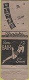 Matchbook Cover - Barrel Bar St Louis MO Pinup WORN girlie WWII
