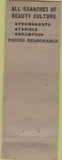 Matchbook Cover - Vera Loretta Beauty Shoppe Holyoke MA girlie