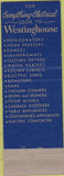 Matchbook Cover - Westinghouse Appliances Knight's Refrigeration Port Huron MI