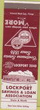 Matchbook Cover - Lockport Savings Loan