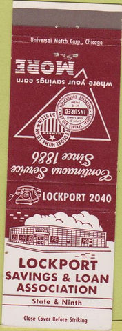 Matchbook Cover - Lockport Savings Loan