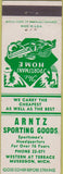 Matchbook Cover - Arntz Sporting Goods Muskegon MI