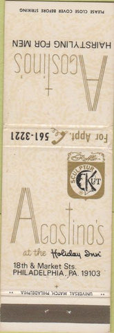 Matchbook Cover - Acostino's Haircuts Mens Philadelphia PA