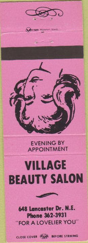Matchbook Cover - Village Beauty salon grilie