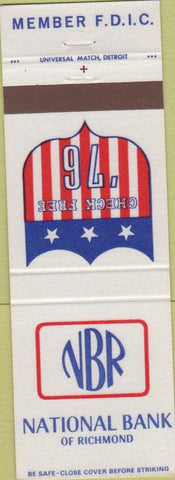 Matchbook Cover - National bank of Richmond