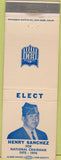 Matchbook Cover - Henry Sanchez National Chairman American GI Forum WEAR