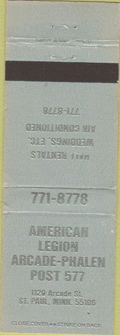 Matchbook Cover - American Legion ST Paul MN WEAR