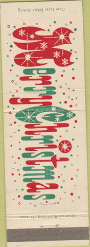 Matchbook Cover - John Winthrop Proctors Miami FL Christmas