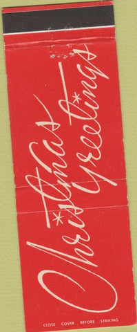 Matchbook Cover - Crown Beauty School Tacoma WA Christmas