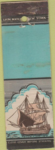 Matchbook Cover - Lion Match Ship Graphic BLANK