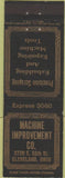 Matchbook Cover - Machine Improvement Co Cleveland OH