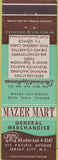 Matchbook Cover - Mazer Mart Jersey City NJ Appliances
