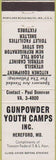 Matchbook Cover - Gunpowder Youth Camps Hereford MD
