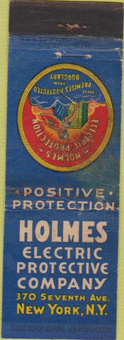 Matchbook Cover - Holmes Electric Co New York City WORN