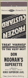 Matchbook Cover - Don Noonan's Superette frozen custard