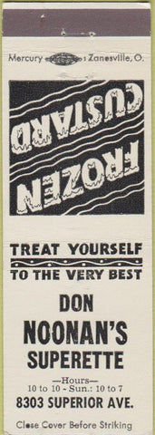 Matchbook Cover - Don Noonan's Superette frozen custard