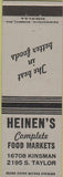 Matchbook Cover - Heinen's Food Markets