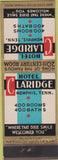 Matchbook Cover - Hotel Claridge Memphis TN