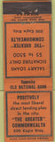 Matchbook Cover - Greater Commonwealth lending loans