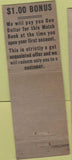Matchbook Cover - Greater Commonwealth lending loans