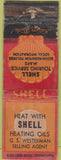 Matchbook Cover - Shell Oil Gas POOR