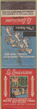 Matchbook Cover - La Louisiane Restaurant New Orleans LA feature WORN
