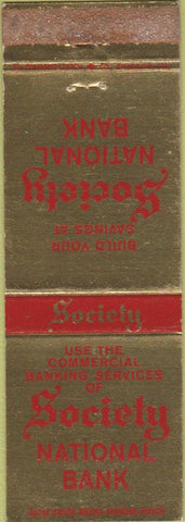 Matchbook Cover - Society National Bank Cleveland OH