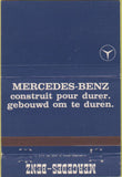 Matchbook Cover - Mercedes Benz Brussels  40 Strike