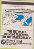 Matchbook Cover - BMW First Front London UK? 40 Strike