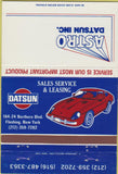 Matchbook Cover - Astro Datsun Inc Flushing NY 40 Strike