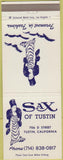 Matchbook Cover - Sax Women's Clothes Tustin CA girlie