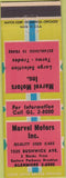 Matchbook Cover - Marvel Motors Inc Brooklyn NY