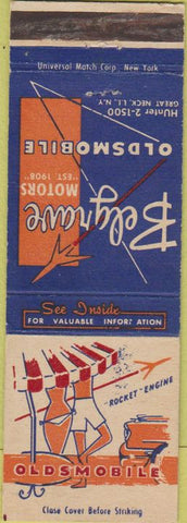 Matchbook Cover - Belgrave Oldsmobile Great Neck RI WEAR