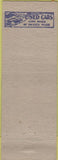 Matchbook Cover - DS Thomas Pontiac Bridgewater VA white