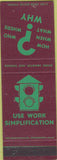 Matchbook Cover - Work Simplification precesses SAMPLE