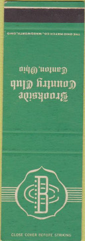 Matchbook Cover - Brookside Country Club Canton OH SAMPLE