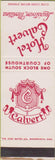 Matchbook Cover - Hotel Calvert Lewistown MT WEAR SAMPLE