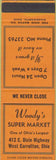 Matchbook Cover - Woody's Super Market West Carrollton OH SAMPLE