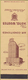 Matchbook Cover - Hotel Wooten Abilene TX WEAR SAMPLE