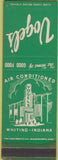 Matchbook Cover - Vogel's Whiting IN green SAMPLE