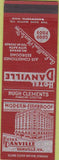 Matchbook Cover - Hotel Danville VA SAMPLE