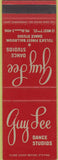 Matchbook Cover - Guy Lee Dance Studios Tulsa OK SAMPLE