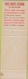 Matchbook Cover - Guy Lee Dance Studios Tulsa OK SAMPLE