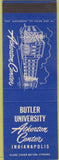 Matchbook Cover - Butler University billiards Indianapolis IN SAMPLE