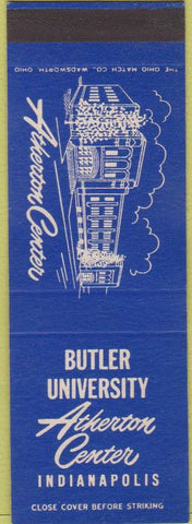 Matchbook Cover - Butler University billiards Indianapolis IN SAMPLE