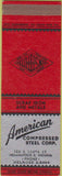 Matchbook Cover - American Compressed Steel Indianapolis IN SAMPLE