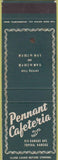 Matchbook Cover - Pennant Cafeteria Topeka KS SAMPLE